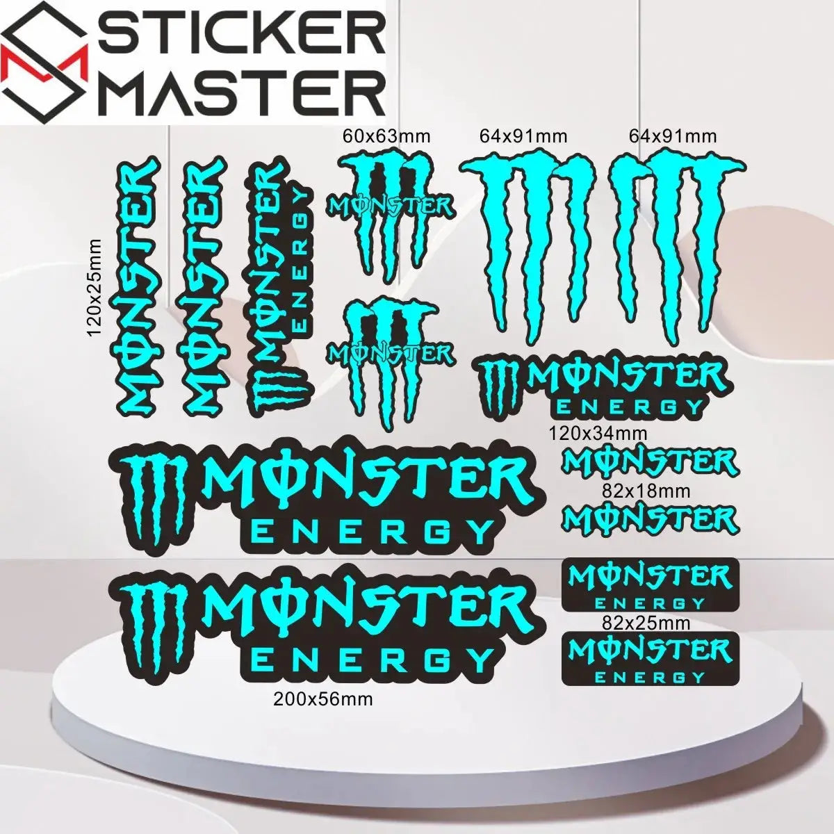 Premium M Pençe Yarış Sticker Seti | Özel Silindir Kutulu ve Sürpriz Hediyeli Sticker Master