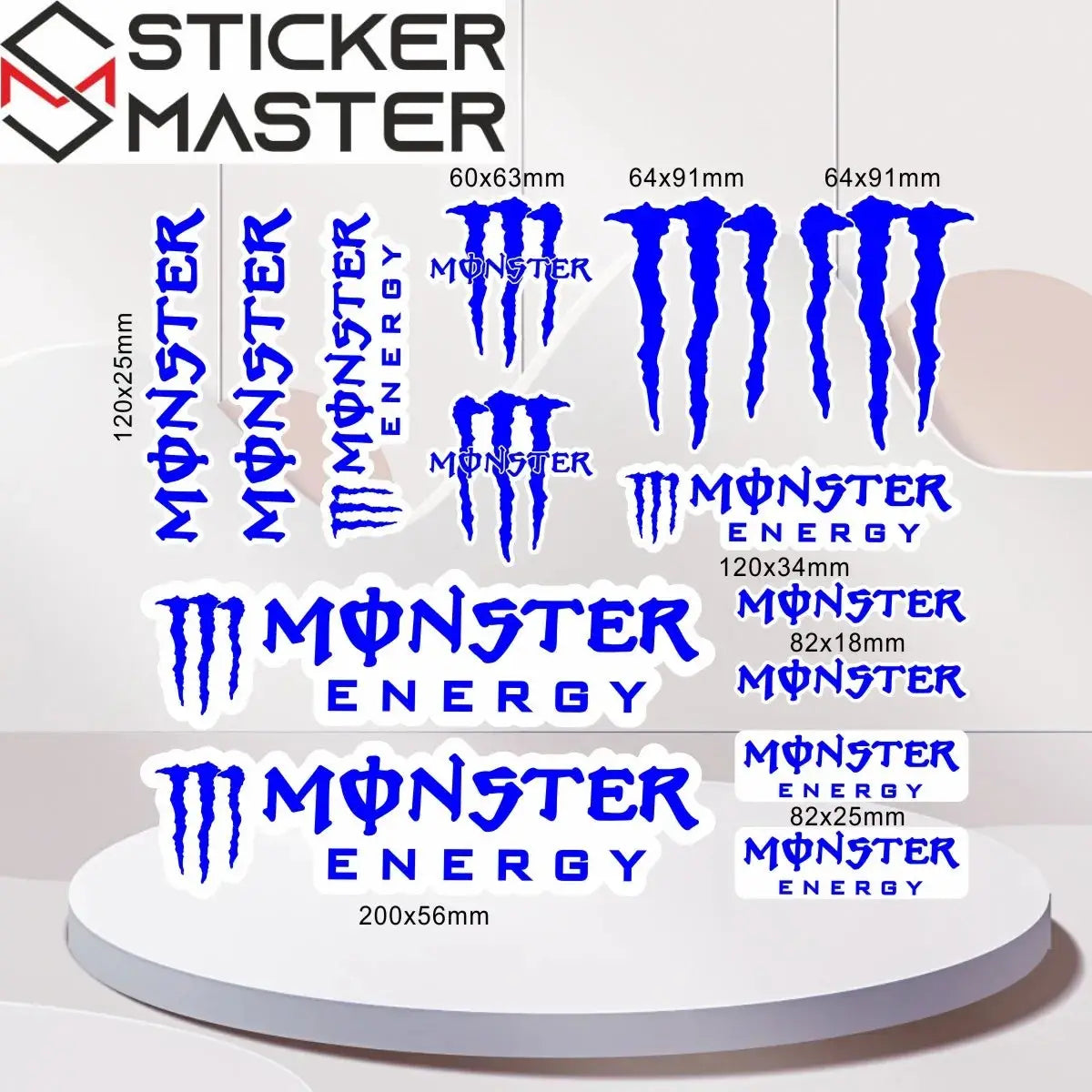 Premium M Pençe Yarış Sticker Seti | Özel Silindir Kutulu ve Sürpriz Hediyeli Sticker Master