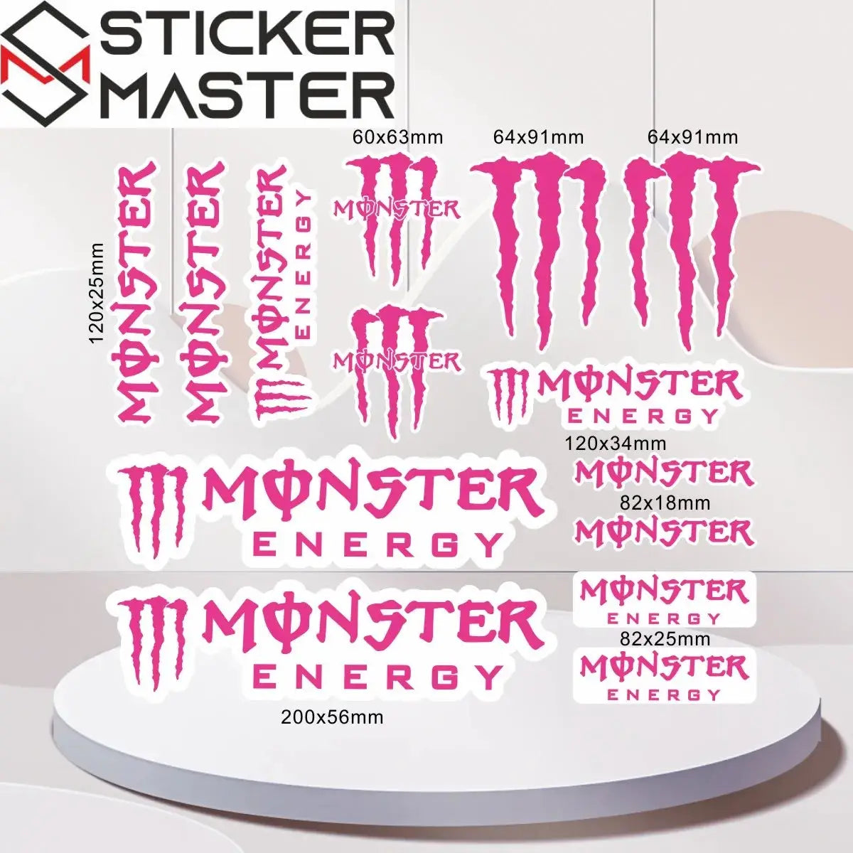 Premium M Pençe Yarış Sticker Seti | Özel Silindir Kutulu ve Sürpriz Hediyeli Sticker Master