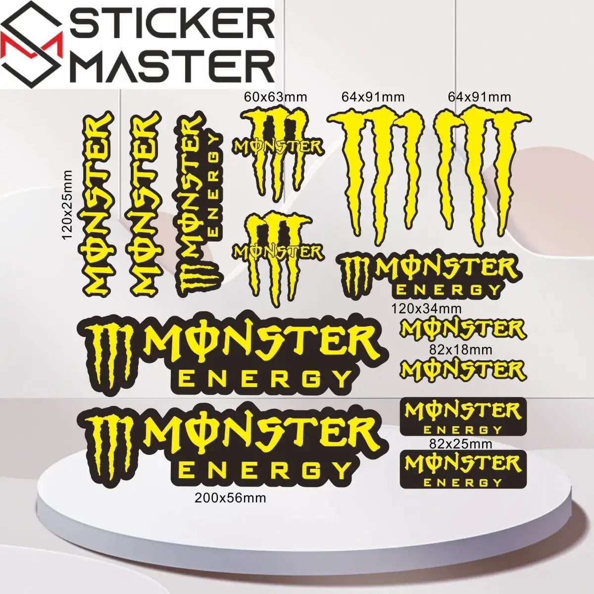 Premium M Pençe Yarış Sticker Seti | Özel Silindir Kutulu ve Sürpriz Hediyeli Sticker Master