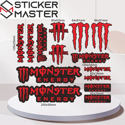 Premium M Pençe Yarış Sticker Seti | Özel Silindir Kutulu ve Sürpriz Hediyeli Sticker Master