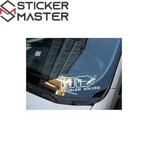 Problem Solved Sticker-Mizahi Araç ve Laptop Sticker-Sticker Master
