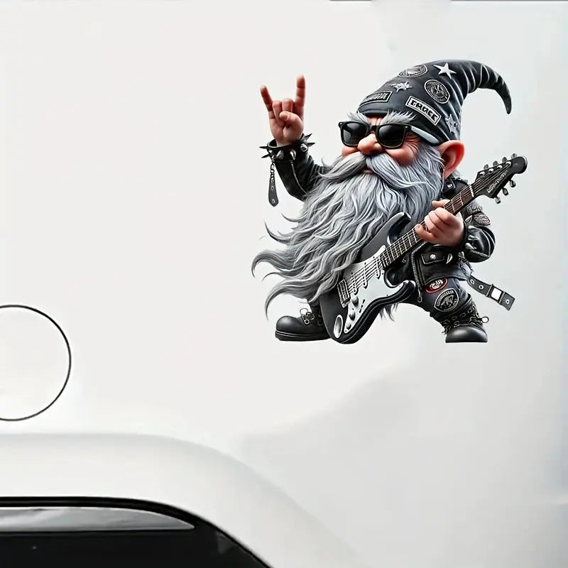 Rockin' Cüce Punk Rocker Sticker - Motosiklet Laptop Çıkartması Sticker Master