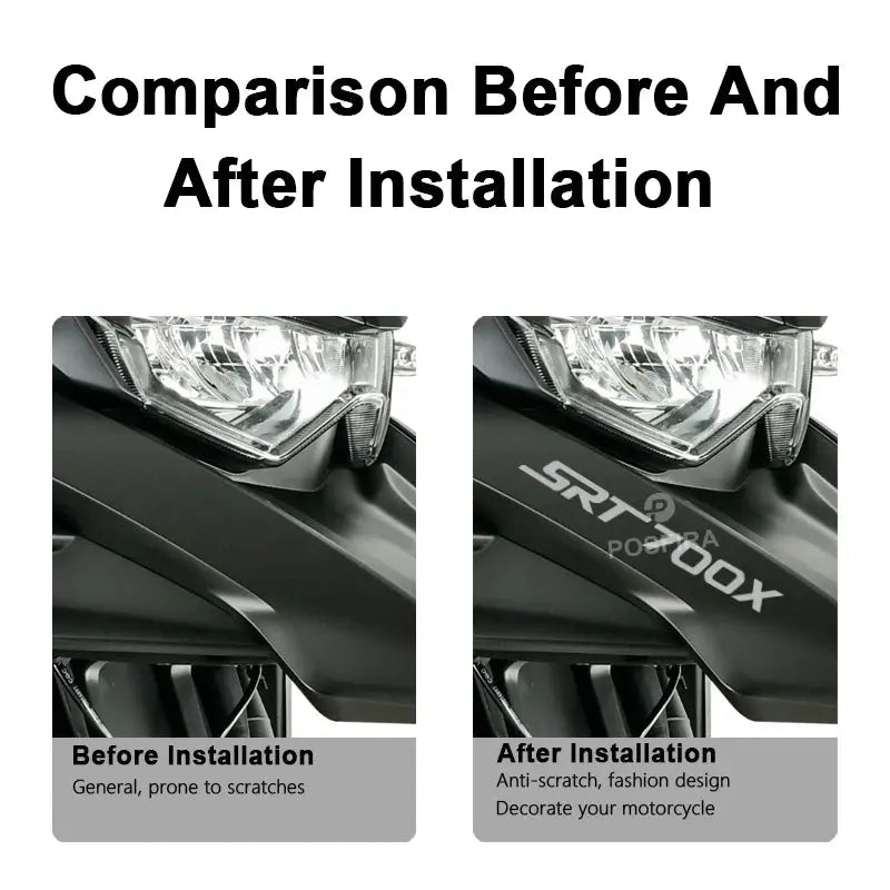 QJMotor SRT700X Sticker Seti Siyah Beyaz Kırmızı Gri Çıkartma | Sticker Master Sticker Master