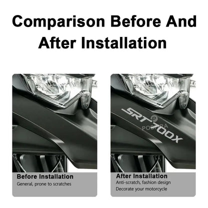 QJMotor SRT700X Sticker Seti Siyah Beyaz Kırmızı Gri Çıkartma | Sticker Master Sticker Master