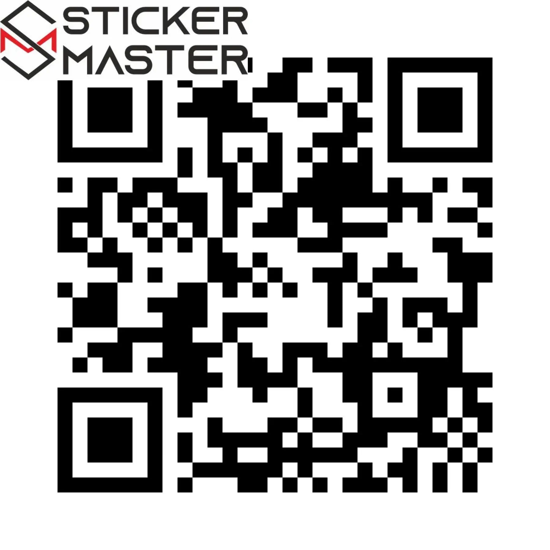 Sticker Master Qr Kod Karekod Sticker Oto, Motorsiklet, Kask,Cam, Laptop Sticker 5X5 Cm 25 Adet