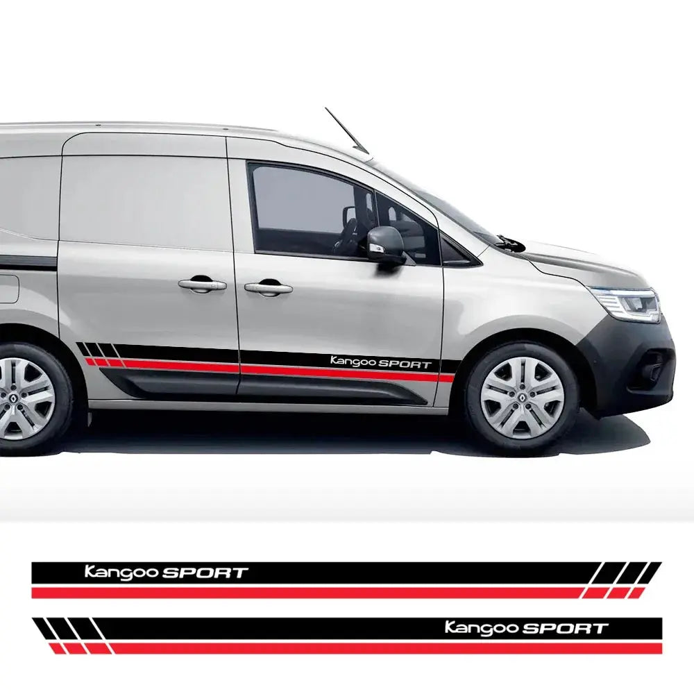 Renault Kangoo Sticker Yan Kapı Sport Şerit Seti | Sticker Master - Sticker Master