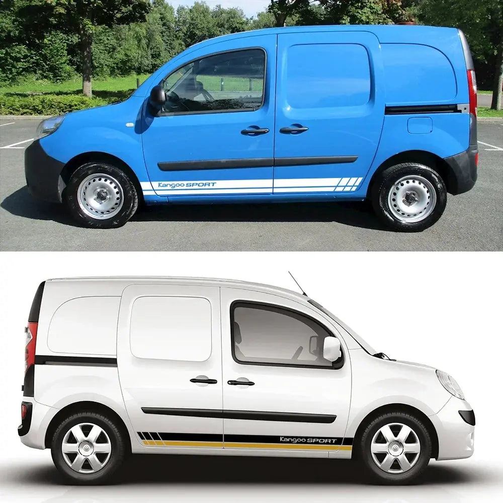 Renault Kangoo Sticker Yan Kapı Sport Şerit Seti | Sticker Master - Sticker Master