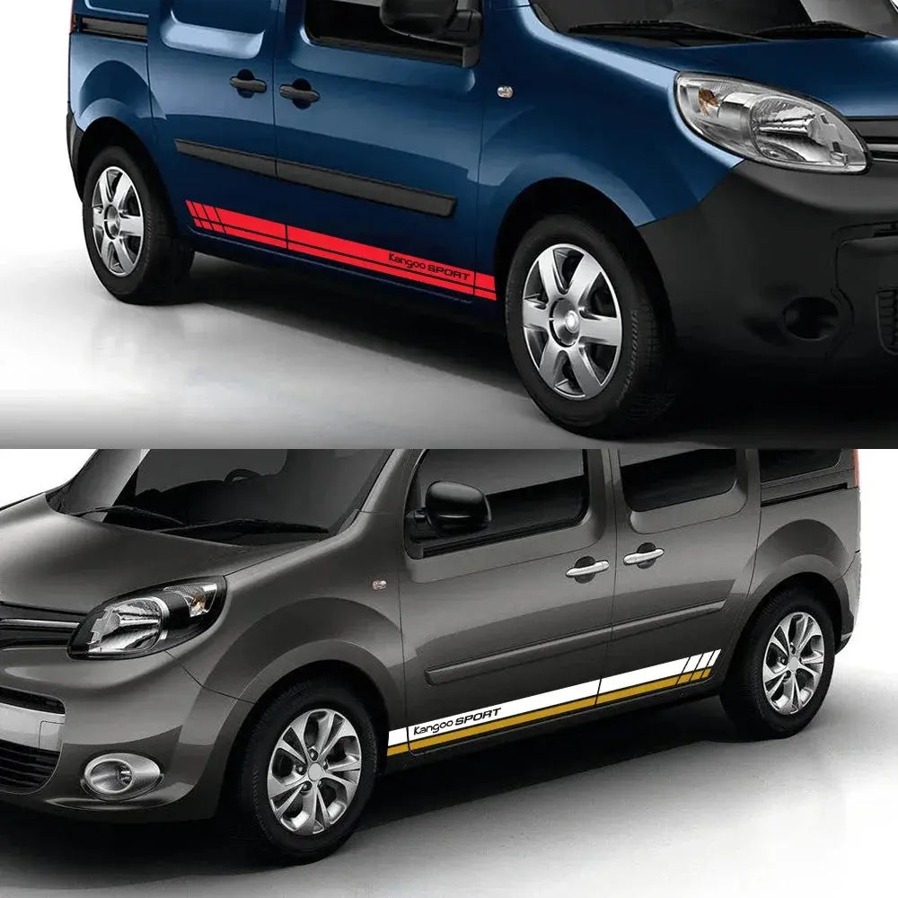 Renault Kangoo Sticker Yan Kapı Sport Şerit Seti | Sticker Master - Sticker Master