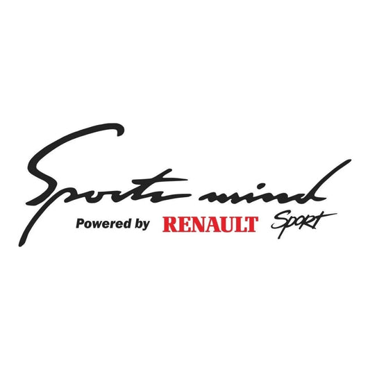 Sticker Master Sports Mind Powered by Renault Sport Sticker – 30 cm Dayanıklı Vinil