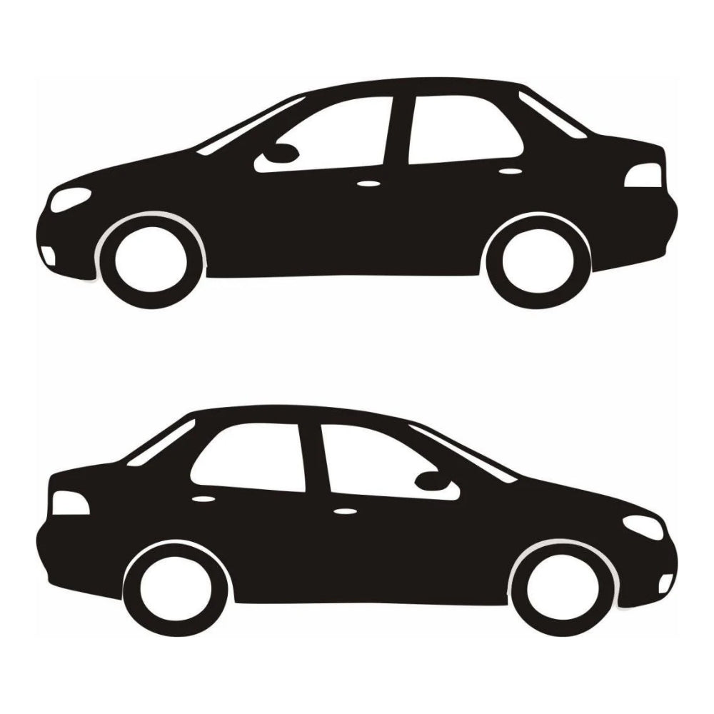 Sticker Master Renault Clio Sedan Basık Araç Sticker – 2 Adet 15 cm Modifiye Etiket