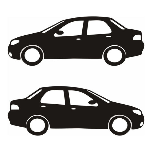 Sticker Master Renault Clio Sedan Basık Araç Sticker – 2 Adet 15 cm Modifiye Etiket
