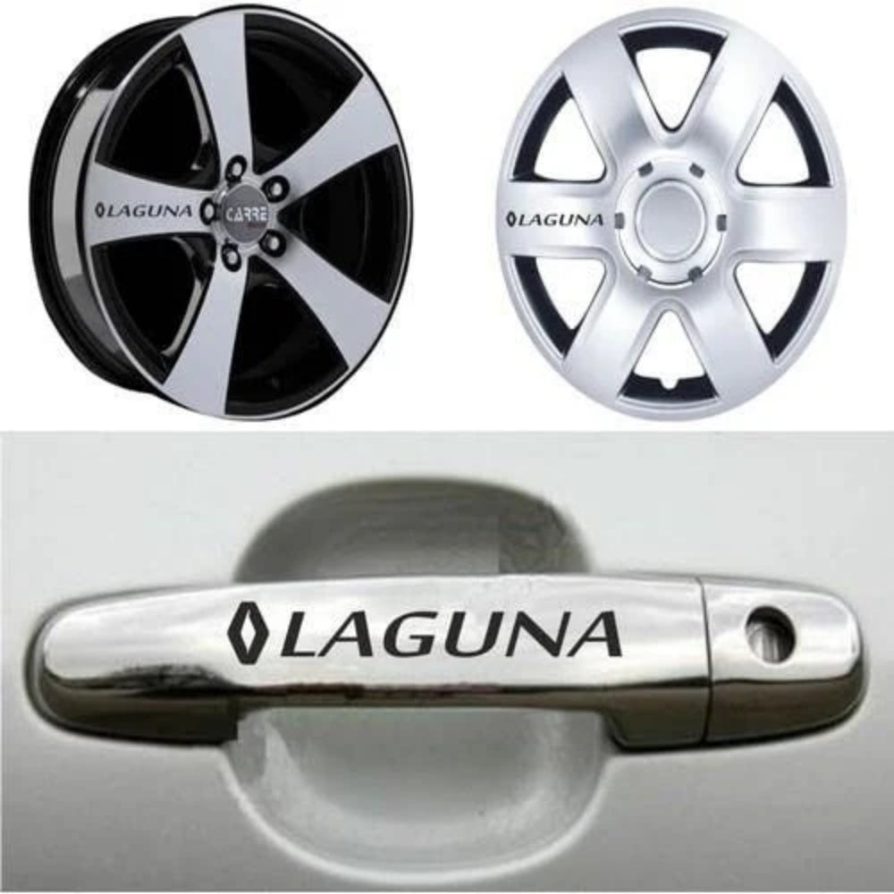 Sticker Master Renault Laguna Door Handle &amp; Rim Sticker Set – 10 Durable Vinyl Stickers