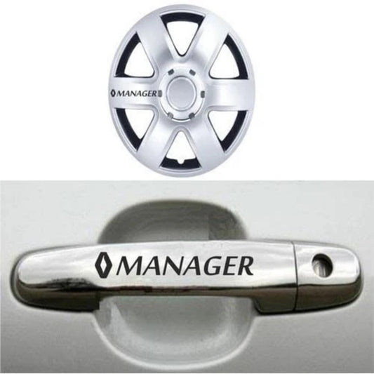 Sticker Master Renault Manager Kapı Kolu & Jant Sticker Seti – 10 Adet Dayanıklı Vinil