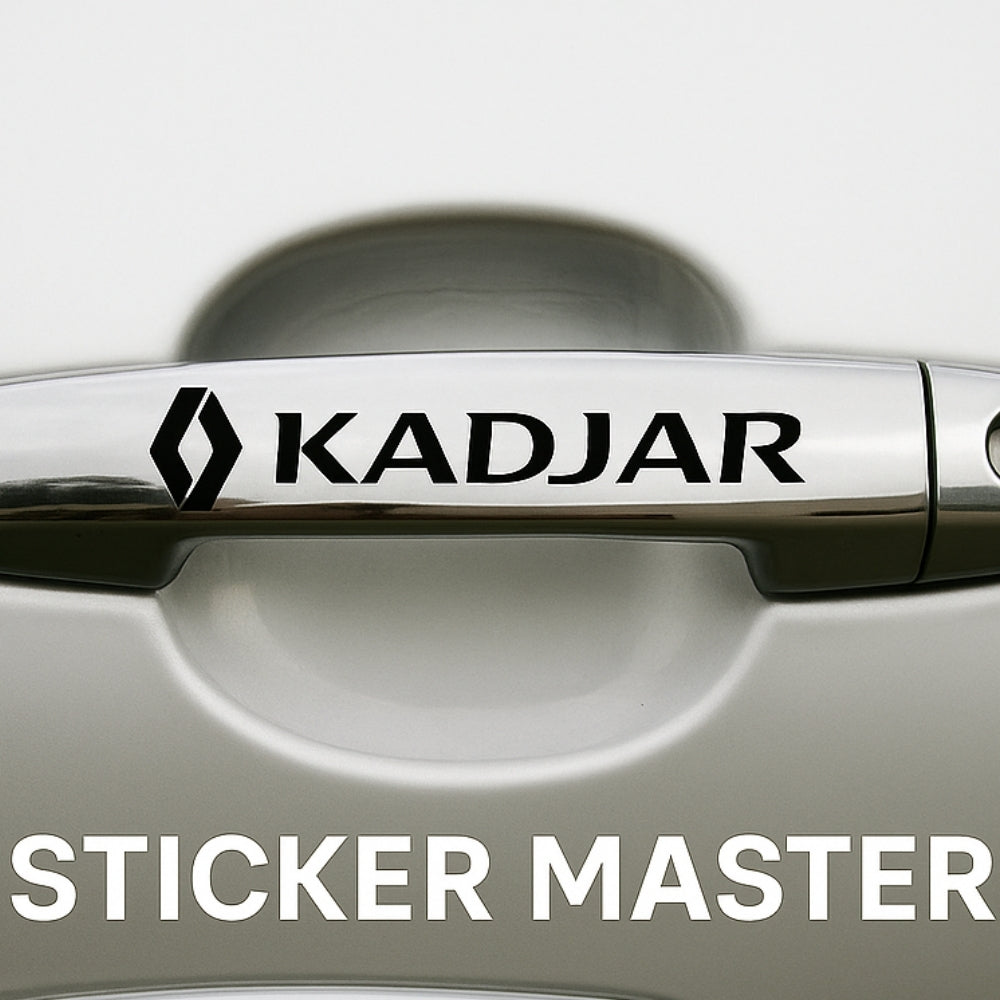Sticker Master Renault Kadjar Kapı Kolu & Jant Sticker Seti – 10 Adet Dayanıklı Vinil