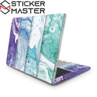 Renkli Akışkan Mermer Laptop Sticker Colorful Marble 1 | Sticker Master