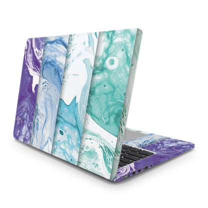 Sticker Master Colorful Marble 1 Evrensel Sticker Dizüstü Bilgisayar Vinil Sticker Decal  12" 13" 13.3" 14" 15" 15.4" 15.6 inç Dizüstü Bilgisayar Çıkartma Koruyucu Macbook Asus Acer Hp Lenovo Huawei Dell İçin - Sticker Master