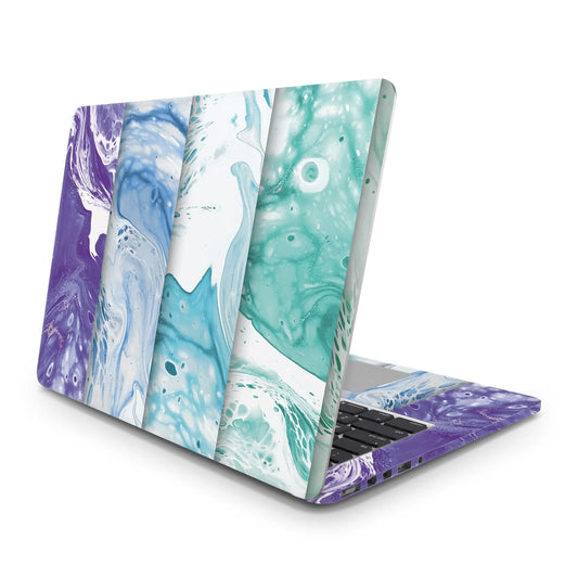 Sticker Master Colorful Marble 1 Evrensel Sticker Dizüstü Bilgisayar Vinil Sticker Decal  12" 13" 13.3" 14" 15" 15.4" 15.6 inç Dizüstü Bilgisayar Çıkartma Koruyucu Macbook Asus Acer Hp Lenovo Huawei Dell İçin - Sticker Master