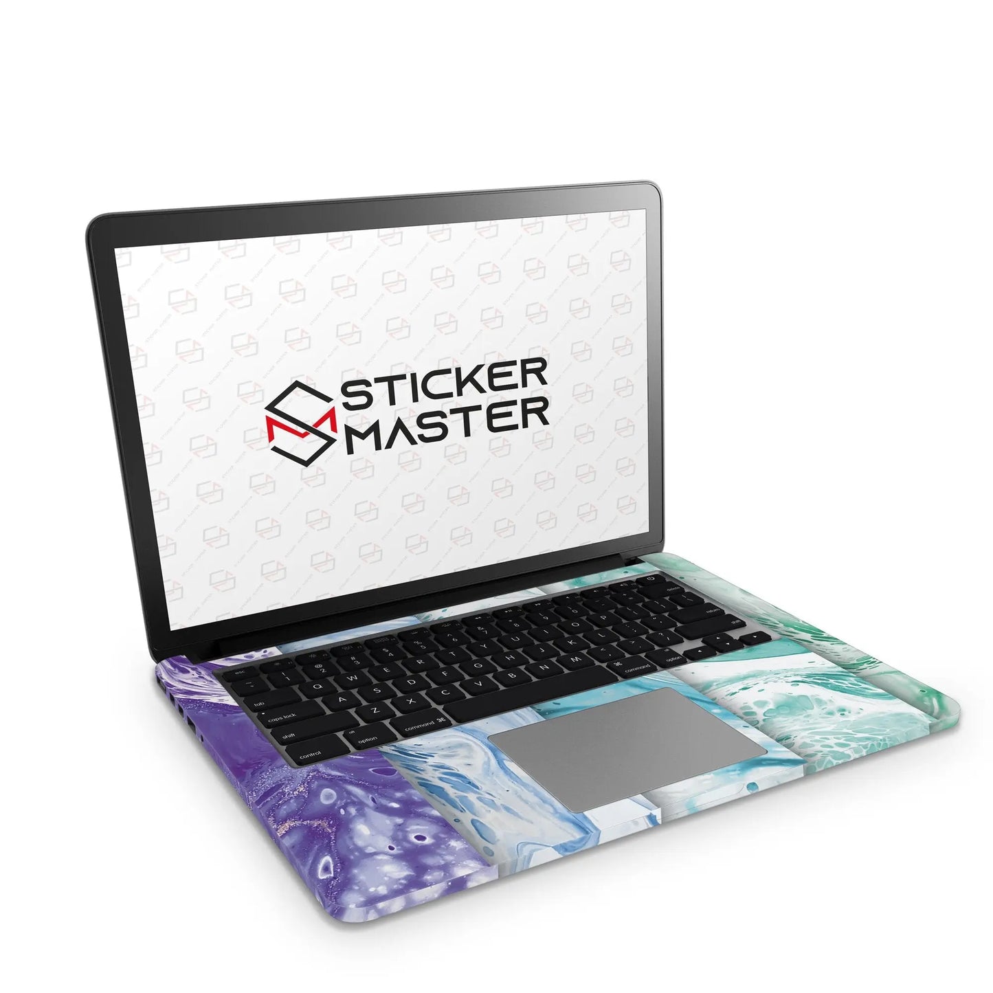 Sticker Master Colorful Marble 1 Evrensel Sticker Dizüstü Bilgisayar Vinil Sticker Decal  12" 13" 13.3" 14" 15" 15.4" 15.6 inç Dizüstü Bilgisayar Çıkartma Koruyucu Macbook Asus Acer Hp Lenovo Huawei Dell İçin - Sticker Master
