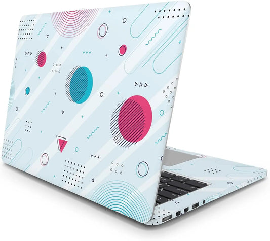 Sticker Master Geometric Shapes Evrensel Sticker Dizüstü Bilgisayar Vinil Sticker Decal 12" 13" 13.3" 14" 15" 15.4" 15.6 inç Dizüstü Bilgisayar Çıkartma Koruyucu Macbook Asus Acer Hp Lenovo Huawei Dell İçin - Sticker Master