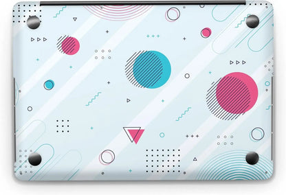 Sticker Master Geometric Shapes Evrensel Sticker Dizüstü Bilgisayar Vinil Sticker Decal 12" 13" 13.3" 14" 15" 15.4" 15.6 inç Dizüstü Bilgisayar Çıkartma Koruyucu Macbook Asus Acer Hp Lenovo Huawei Dell İçin - Sticker Master