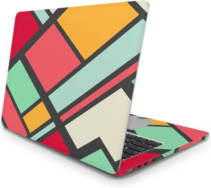 Sticker Master Retro Color Evrensel Sticker Dizüstü Bilgisayar Vinil Sticker Decal 12" 13" 13.3" 14" 15" 15.4" 15.6 inç Dizüstü Bilgisayar Çıkartma Koruyucu Macbook Asus Acer Hp Lenovo Huawei Dell İçin - Sticker Master