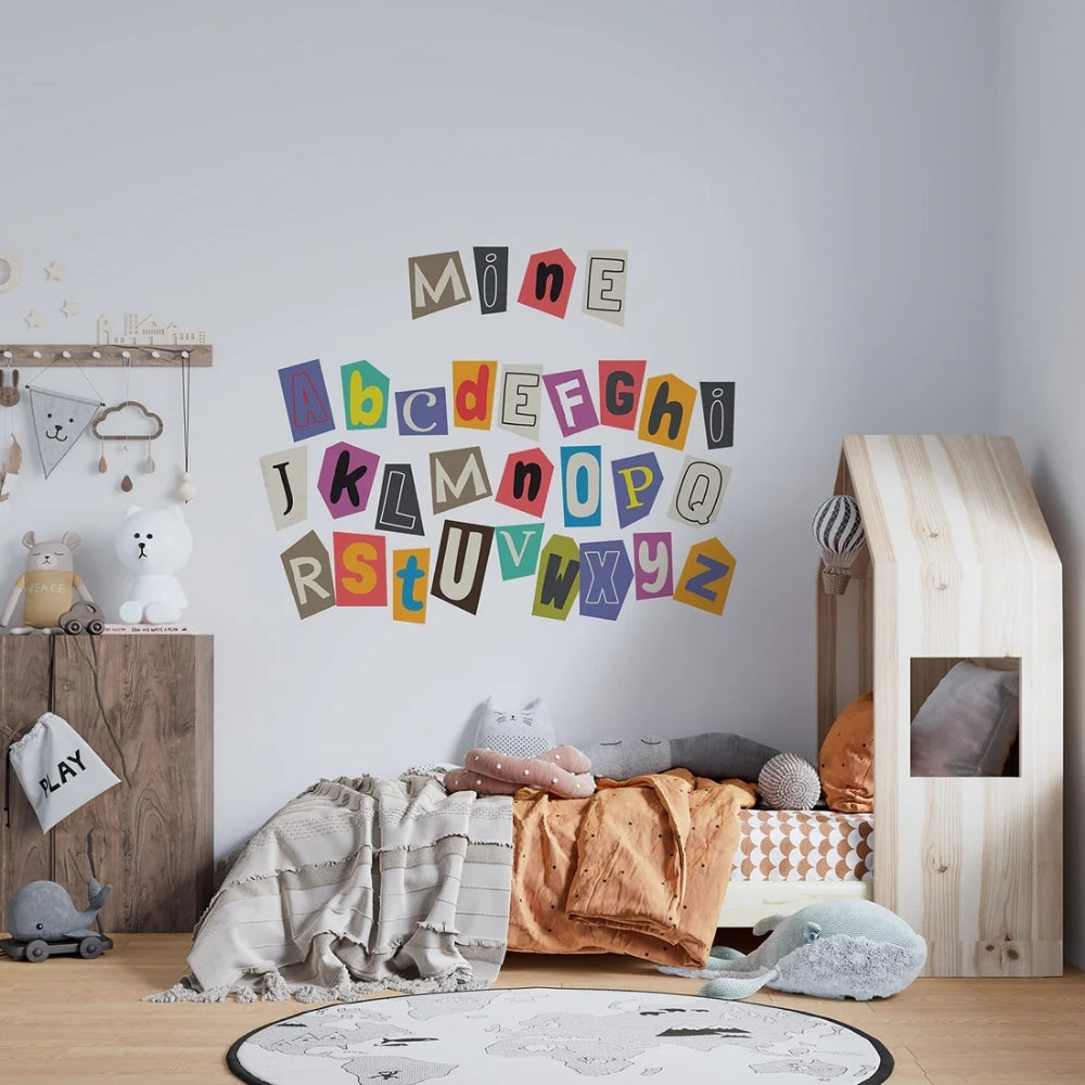 Sticker Master Renkli Alfabe Harf Sticker Seti – 10 cm | Eğlence ve Eğitim Bir Arada!
