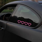 Renkli Kalp Şeridi Araba Stickerı | Sticker Master - Sticker Master