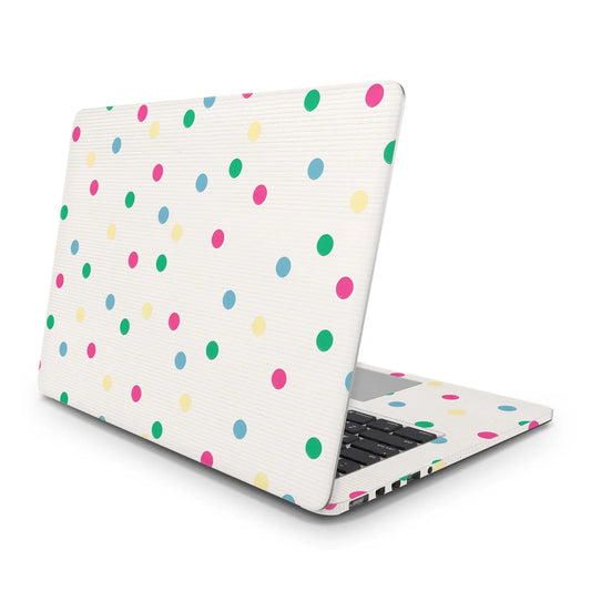 Sticker Master Colorful Dots Evrensel Sticker Dizüstü Bilgisayar Vinil Sticker Decal 12" 13" 13.3" 14" 15" 15.4" 15.6 inç Dizüstü Bilgisayar Çıkartma Koruyucu Macbook Asus Acer Hp Lenovo Huawei Dell İçin - Sticker Master