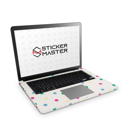 Sticker Master Colorful Dots Evrensel Sticker Dizüstü Bilgisayar Vinil Sticker Decal 12" 13" 13.3" 14" 15" 15.4" 15.6 inç Dizüstü Bilgisayar Çıkartma Koruyucu Macbook Asus Acer Hp Lenovo Huawei Dell İçin - Sticker Master