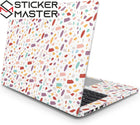 Renkli Terrazzo Laptop Sticker Colorful Flat Kaplama | Sticker Master