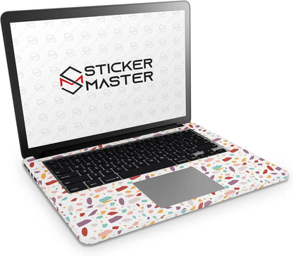 Sticker Master Colorful Flat Terrazzo Evrensel Sticker Dizüstü Bilgisayar Vinil Sticker Decal 12" 13" 13.3" 14" 15" 15.4" 15.6 inç Dizüstü Bilgisayar Çıkartma Koruyucu Macbook Asus Acer Hp Lenovo Huawei Dell İçin - Sticker Master