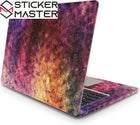 Renkli Toz Efektli Laptop Sticker - Soyut Tasarım | Sticker Master