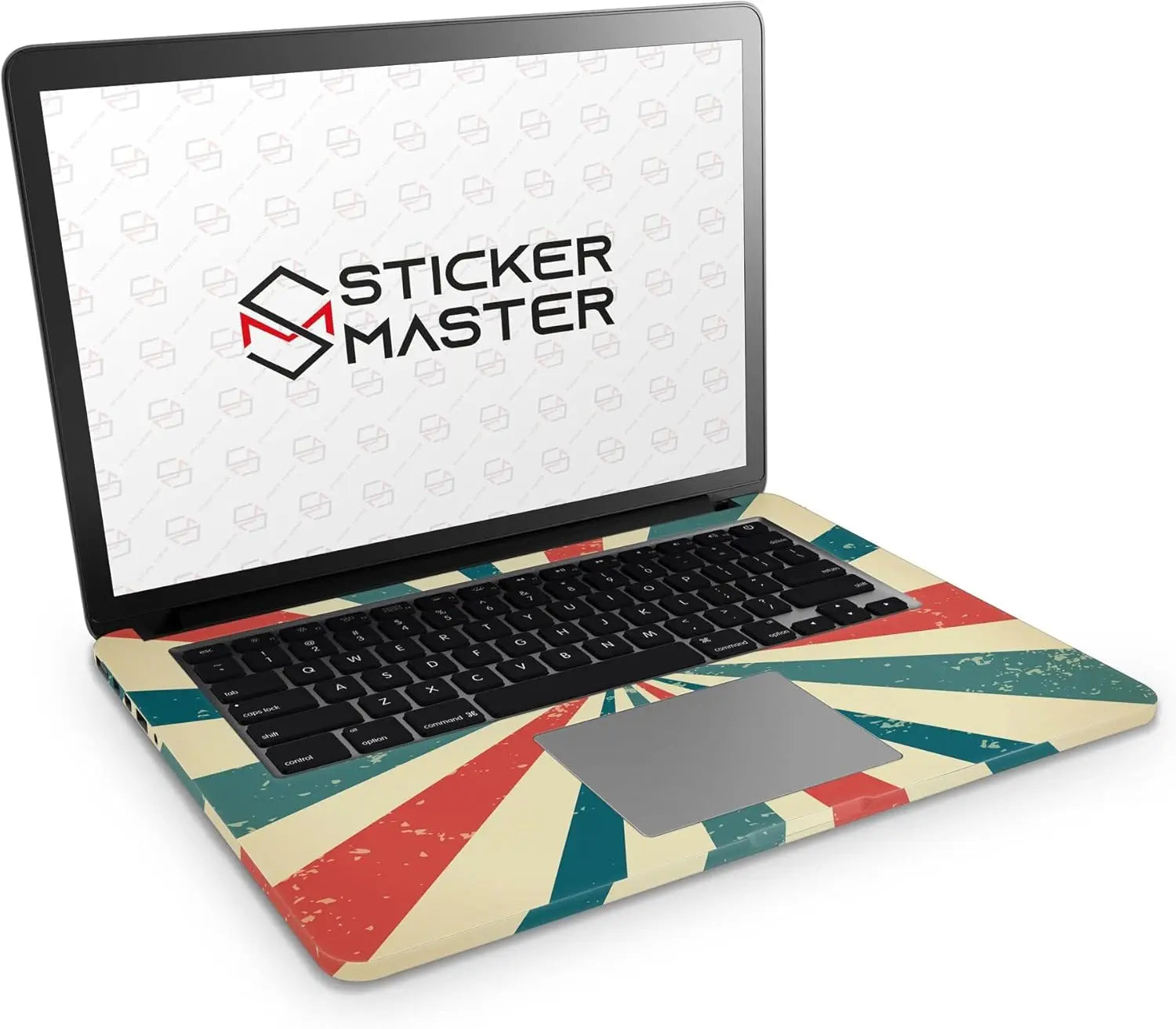 Sticker Master Vintage Retro Rays Evrensel Sticker Dizüstü Bilgisayar Vinil Sticker Decal 12" 13" 13.3" 14" 15" 15.4" 15.6 inç Dizüstü Bilgisayar Çıkartma Koruyucu Macbook Asus Acer Hp Lenovo Huawei Dell İçin - Sticker Master