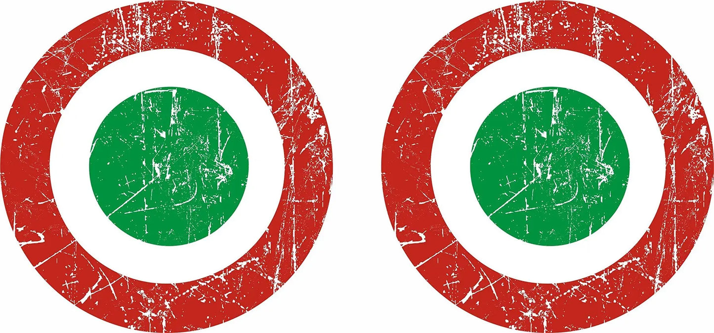 Sticker Master Vespa Eskitme Yan Grenaj Set Motor, Kask, Laptop, Araba, Oto Araç İçin Dayanıklı Etiket Decal 15 Cm