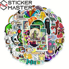 Rick and Morty Sticker Seti (50 Adet) | Su Geçirmez | Sticker Master