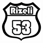 Sticker Master Rizeli 53 Sticker - 12 Cm | Motor, Kask, Laptop, Araba, Oto Araç İçin