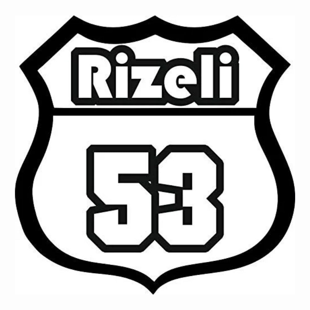 Sticker Master Rizeli 53 Sticker - 12 Cm | For Motorcycles, Helmets, Laptops, Cars, and Vehicles