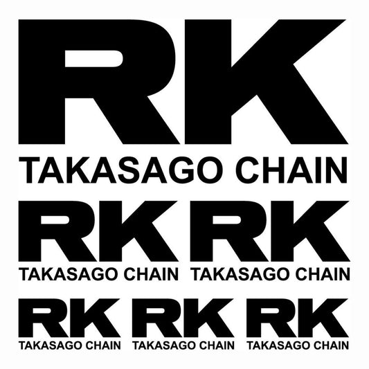 Sticker Master RK Takasago Chain Sponsor Sticker Set Motor, Kask, Laptop, Araba, Oto Araç İçin Dayanıklı Etiket Decal