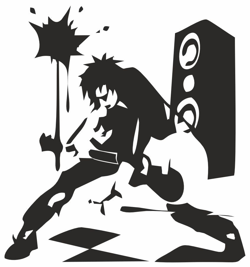 Sticker Master Rock Sticker - 12 Cm | Kask, Laptop, Motor, Araba İçin