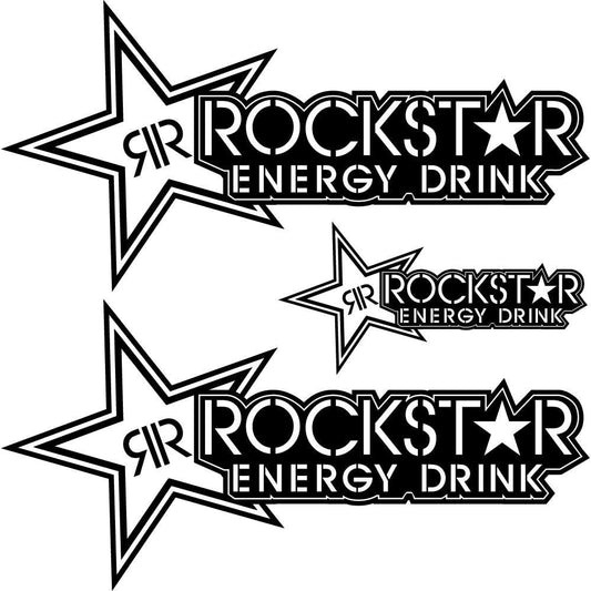 Sticker Master Rockstar Sponsor Sticker Set Oto Motor Araba Sticker