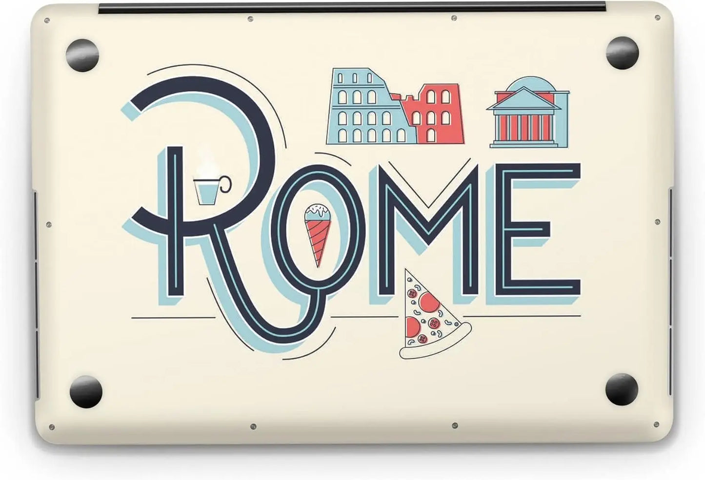 Sticker Master Rome Evrensel Sticker Dizüstü Bilgisayar Vinil Sticker Decal 12" 13" 13.3" 14" 15" 15.4" 15.6 inç Dizüstü Bilgisayar Çıkartma Koruyucu Macbook Asus Acer Hp Lenovo Huawei Dell İçin - Sticker Master