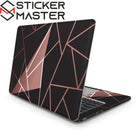 Rose Gold Geometrik Laptop Sticker Modern Mosaic Kaplama | Sticker Master