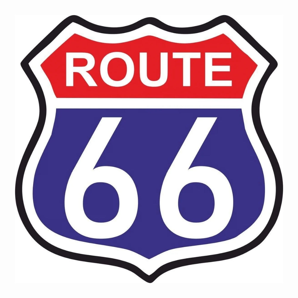 Sticker Master Route 66 Sticker - 15 Cm | Motor, Kask, Laptop, Araba, Oto Araç İçin