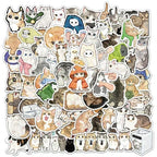 50’li Sevimli Su Renkli Kedi Sticker Seti | Sticker Master
