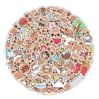 50’li Sevimli Tembel Hayvan Sticker Seti | Sticker Master