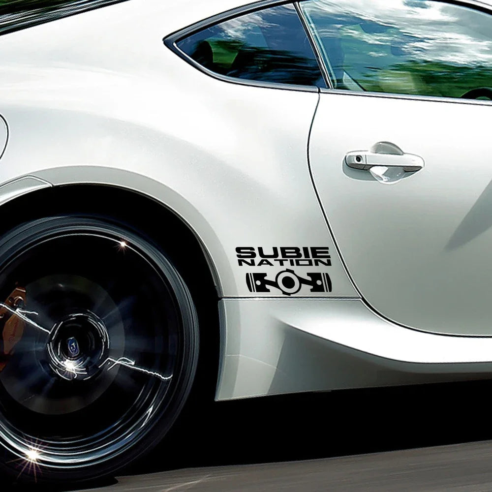 Sticker Master 20x10.7cm SUBIE Nation Car JDM Sticker Etiket Yapıştırma