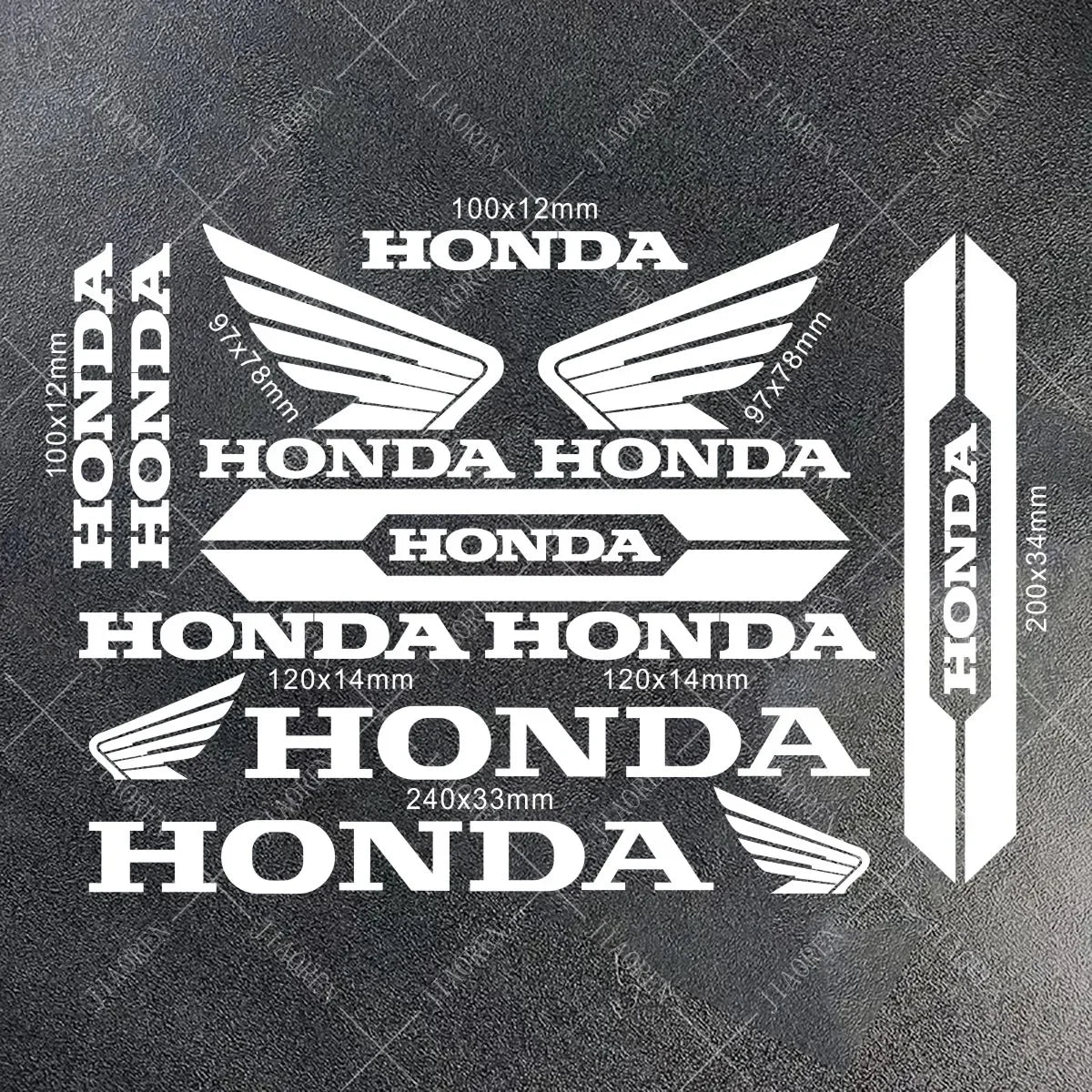 Sticker Master Honda Vinyl Motorcycle Tank & Helmet Sticker Set