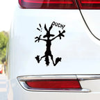 Wile E. Coyote Ouch! Komik Araba Stickerı | Sticker Master