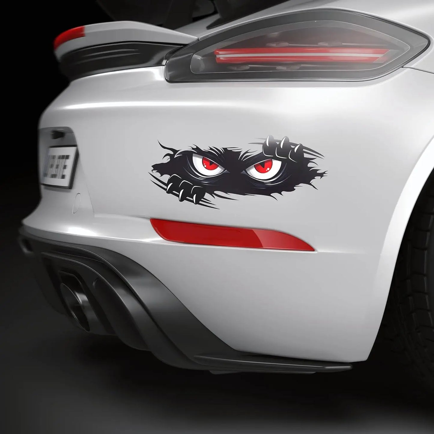 Sticker Master 3’lü Peeking Monster Sticker Seti – Su Geçirmez 3D Tarz Vinil Çıkartma Etiket Yapıştırma